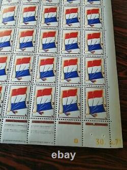15 French Stamp Boards N° 13 Military Franchise Flag 1964 Neuve