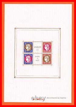 1937 FRANCE BLOCK PEXIP N/MNH YVERT N° 3 SCAN FRONT AND BACK CONTRACTUAL