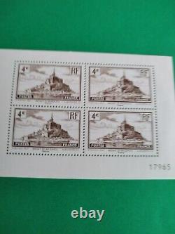 2022 Souvenir Sheet, Mont Saint Michel, Numbered, Rare