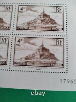 2022 Souvenir Sheet, Mont Saint Michel, Numbered, Rare