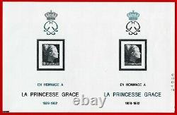 2 Blocks Sheets Monaco Not Dentele Test Princess Grace No. 24a. Nine