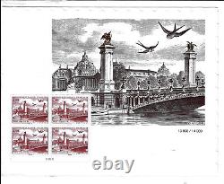 2 POSTERS 2022 Jules VERNE and Pont Alexandre III under Blister RARE OPPORTUNITY