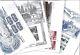 4 Airmail Posters Upu Paris 1947 Citt Paris 1949 View Of Paris Striped