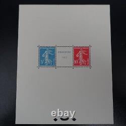 BLOCK SHEET N°2 STRASBOURG EXHIBITION NEW MNH VALUE 3500