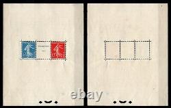 Block 2 Exposition Strasbourg, New Without Gum = Cote 1350 / Lot Stamps France