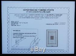 Block Sheet # 1 Exposure Philatélique Paris 1925 (2 Certificates Which Calves)