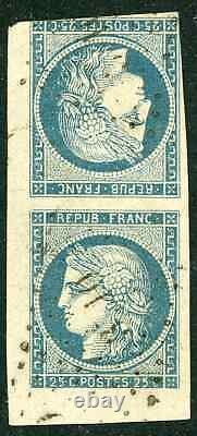 Classic French Stamp, Cérès No. 4c Obliteration Variety Spade Head