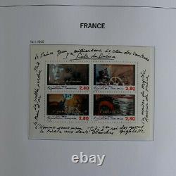 Collection Blocks And Leaflets From France 1991 To 2008 Complete In Album Davo, Sup