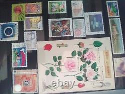 Collection Of Stamps And Canceled Nine French, Airmail, Sheet
