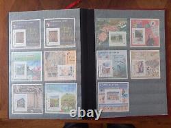 Collection of 18 blocks FFAP stamps France 2007 to 2019