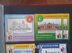 Collection of 18 blocks FFAP stamps France 2007 to 2019