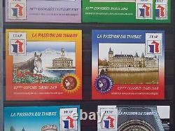 Collection of 18 blocks FFAP stamps France 2007 to 2019