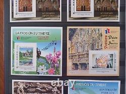 Collection of 18 blocks FFAP stamps France 2007 to 2019