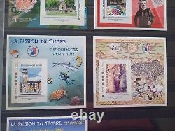 Collection of 18 blocks FFAP stamps France 2007 to 2019