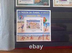 Collection of 18 blocks FFAP stamps France 2007 to 2019