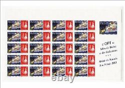 Complete Sheet 20 Stamps Personalises No. 1153a New Caledonie Opt 2012