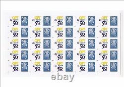 Complete Sheet Of 25 Stamps Personalizes No. 1052 New Opt Caledonia