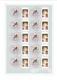 Complete Sheet Of 10 Personalized Cacharel Stamps With Adhesive Backing (hearts Birds)