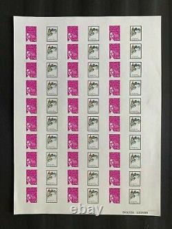 Custom Stamp Sheet France 2004 Nine Yt 3729d. Aphi. Self-adhesive