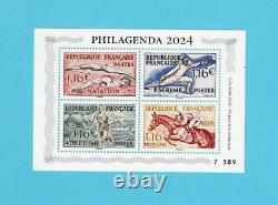 FRANCE 2023 5 Philagendas 2024 with block of 4 Olympic Games 1952 stamps Limited Edition Sold Out