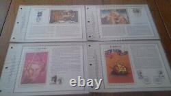 FRANCE 38 Sheets CEF Silk 1st Day Complete 1992