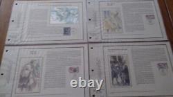 FRANCE 42 Pages CEF Silk 1st Day Complete Year 1989