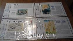 FRANCE 42 Pages CEF Silk 1st day of the year 1983 complete