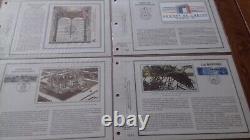 FRANCE 42 Sheets CEF Silk 1st day of the year 1989 complete