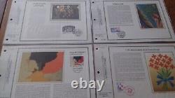 FRANCE 43 CEF Silk Sheets 1st Day Year 1988 Complete