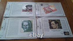 FRANCE 43 Sheets CEF Silk 1st Day 1980 Complete Year