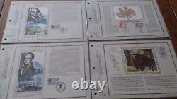 FRANCE 43 Sheets CEF Silk 1st Day Complete Year 1988