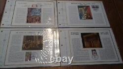 FRANCE 43 Sheets CEF Silk 1st day of the year 1973 complete