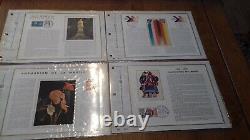 FRANCE 43 Sheets CEF Silk First Day 1973 Complete