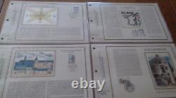 FRANCE 45 CEF Silk Sheets First Day Complete Year 1987