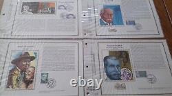 FRANCE 45 Sheets CEF Silk 1st Day 1987 Complete