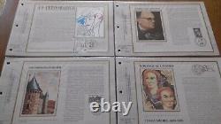 FRANCE 48 Pages CEF Silk First Day of the Year 1986 Complete