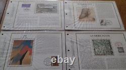 FRANCE 48 Sheets CEF Silk 1st Day Complete Year 1986