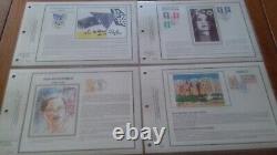 FRANCE 48 Sheets CEF Silk 1st Day Year 1990 Complete
