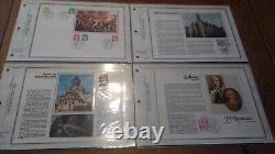 FRANCE 50 Sheets CEF Silk First Day 1978 complete