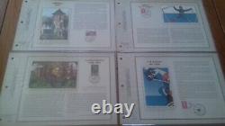 FRANCE 51 Sheets CEF Silk 1st Day Year 1991 Complete