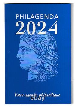FRANCE 5 AGENDAS 2024 with Philagendas block of 4 Olympic Games 1952 Stamps Exhausted Edition