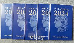 FRANCE 5 blocks Philagenda of 4 stamps (JO 1952) WITH AGENDA 2024 Sold out edition