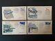 First Day Covers Prototypes Aviation 16/01/1954 Pa30-31-32-33