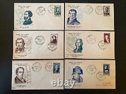 First Day Covers of 19th Century Celebrities 02/06/1951 891/896