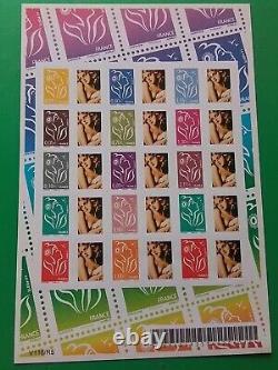 France 2007 Customized Sheet of 15 Marianne Lamouche Self-adhesive Stamps F 4048P