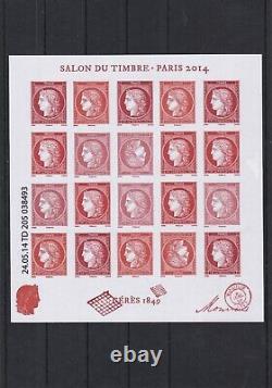 France 2014 Stamp Fair Ceres Souvenir Sheet New Yt F4871