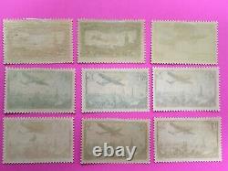 France Air Mail Stamps No 5 To 13 New (nh) 62 247 Coast