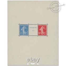 France Bloc N°2 Expo Strasbourg, Stamps Neufs-1927, Signed Calves