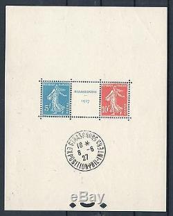 France Block Sheet 2 Has Strasbourg 1927 New XX With Stamp Exhibition P102