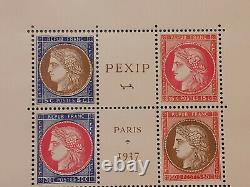 France Block Sheet 3 Pexip 1937 New